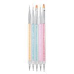Σετ Πινέλα Μανικιούρ Σχεδίου, Acrygel & Dotting Tools 5pcs
