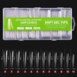 Soft gel tips extra long 240τμχ 12 διαφορετικά σχέδια