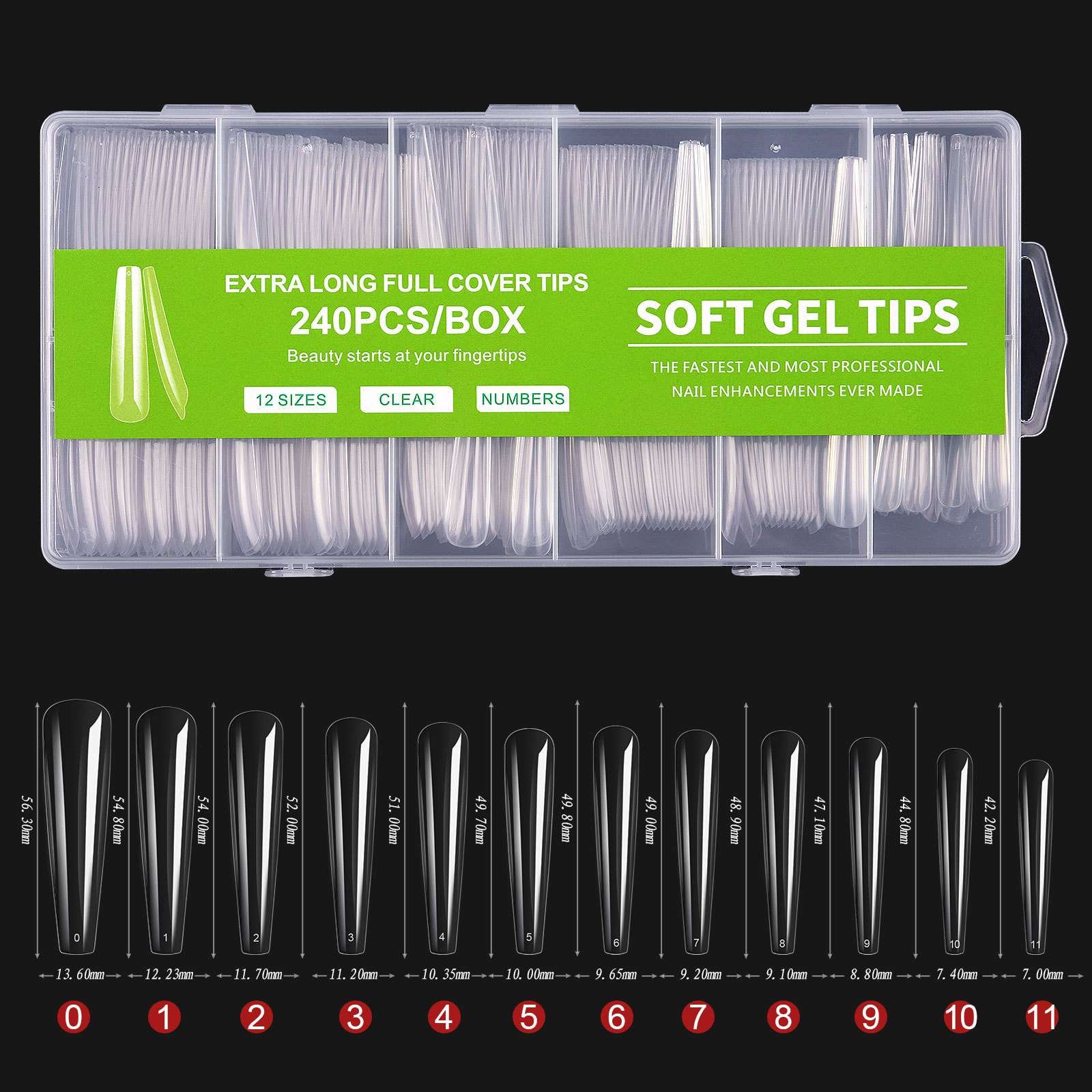 Soft-gel-tips-extra-long-240τμχ-12-διαφορετικά-σχέδια-tapandaola.gr01 Soft gel tips extra long 240τμχ 12 διαφορετικά σχέδια - Image 1