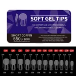 550 Short Coffin Soft Gel Tips 11 Sizes
